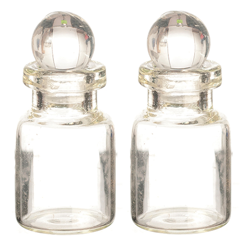 Glass Bottle with Lid, 2 pc. 